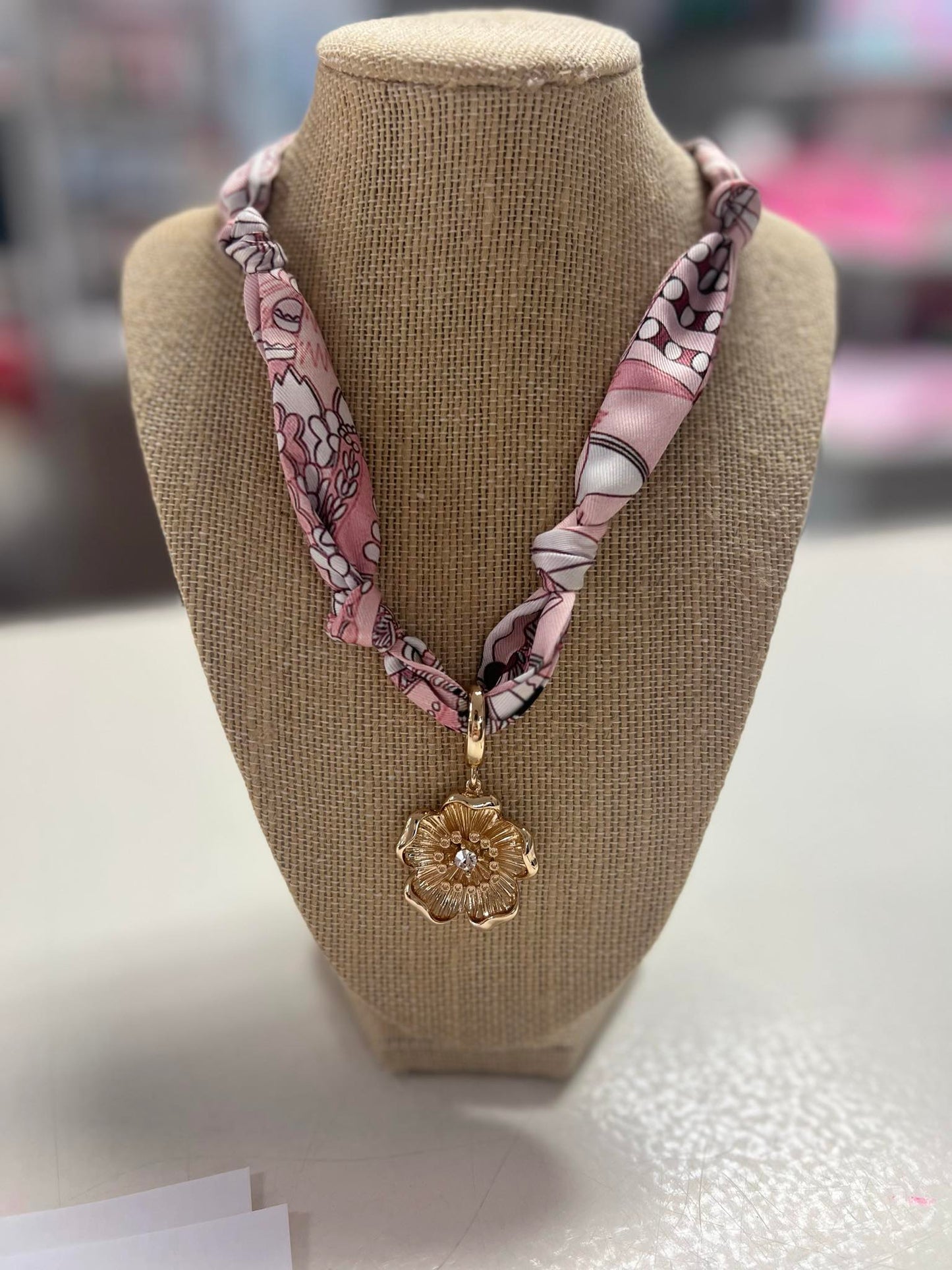 Canvas Allegra Blossom Scarf Necklace