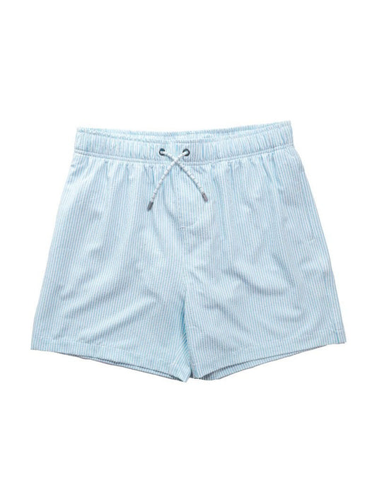 Simply Southern Blue Seersucker Men Shorts