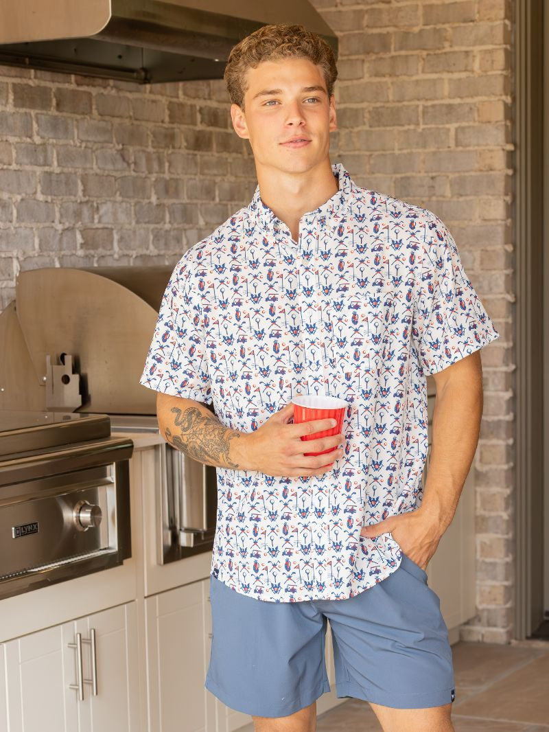 Simply Southern Patriotic Golf Polo