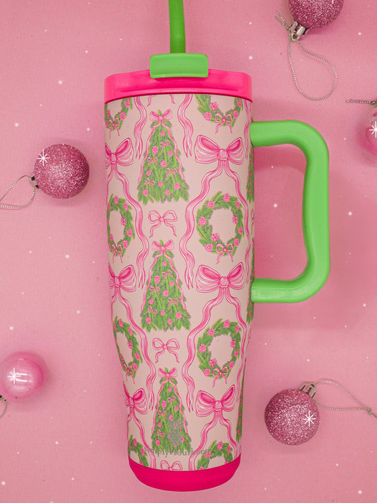 Simply Southern 40oz Tumbler - Holiday Greenery