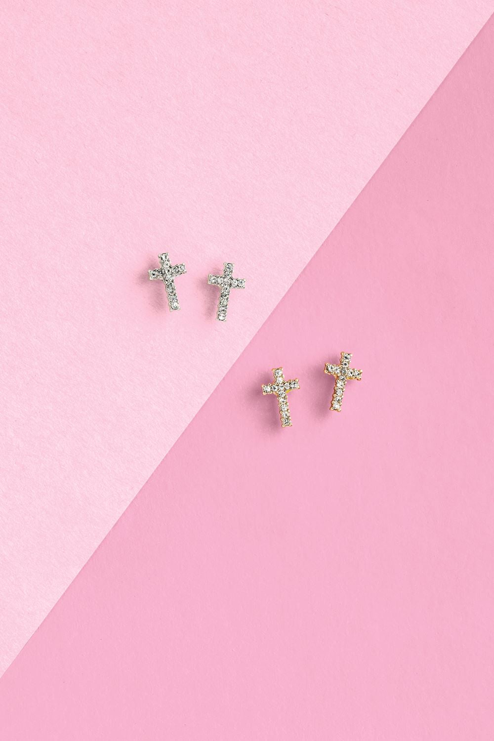 Mudpie Cross Stud Earrings