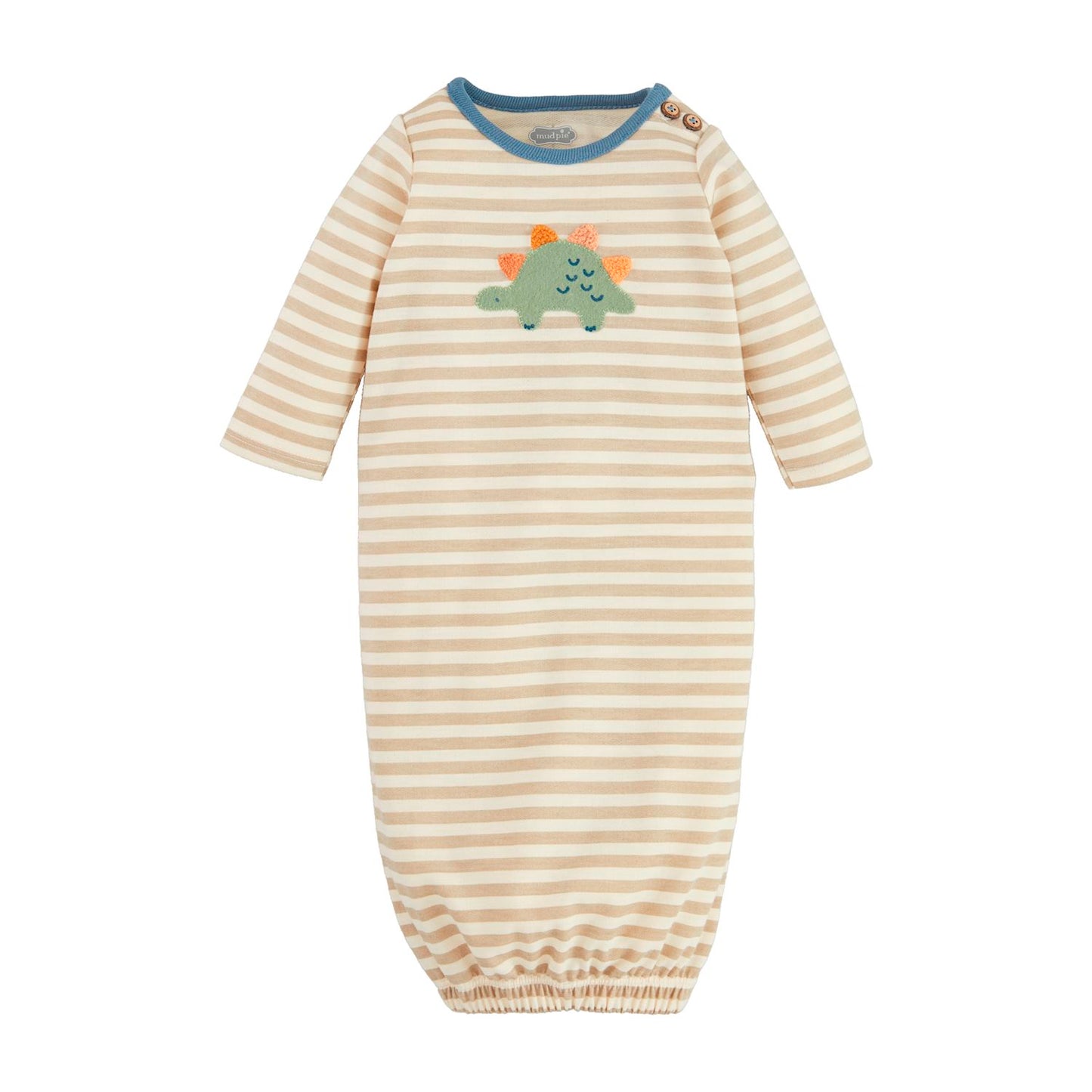 Mudpie Applique French Dino Gown
