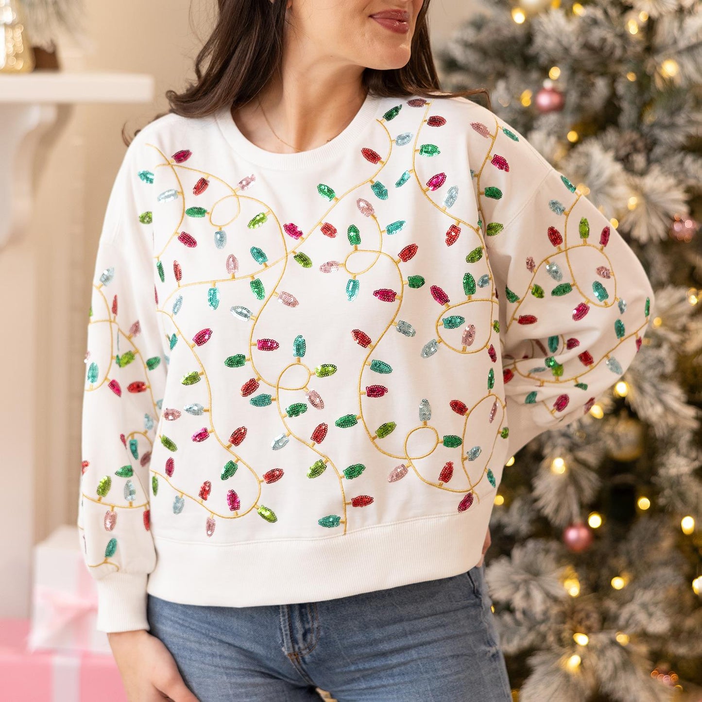 Mary Square Millie Lights Sweatshirt