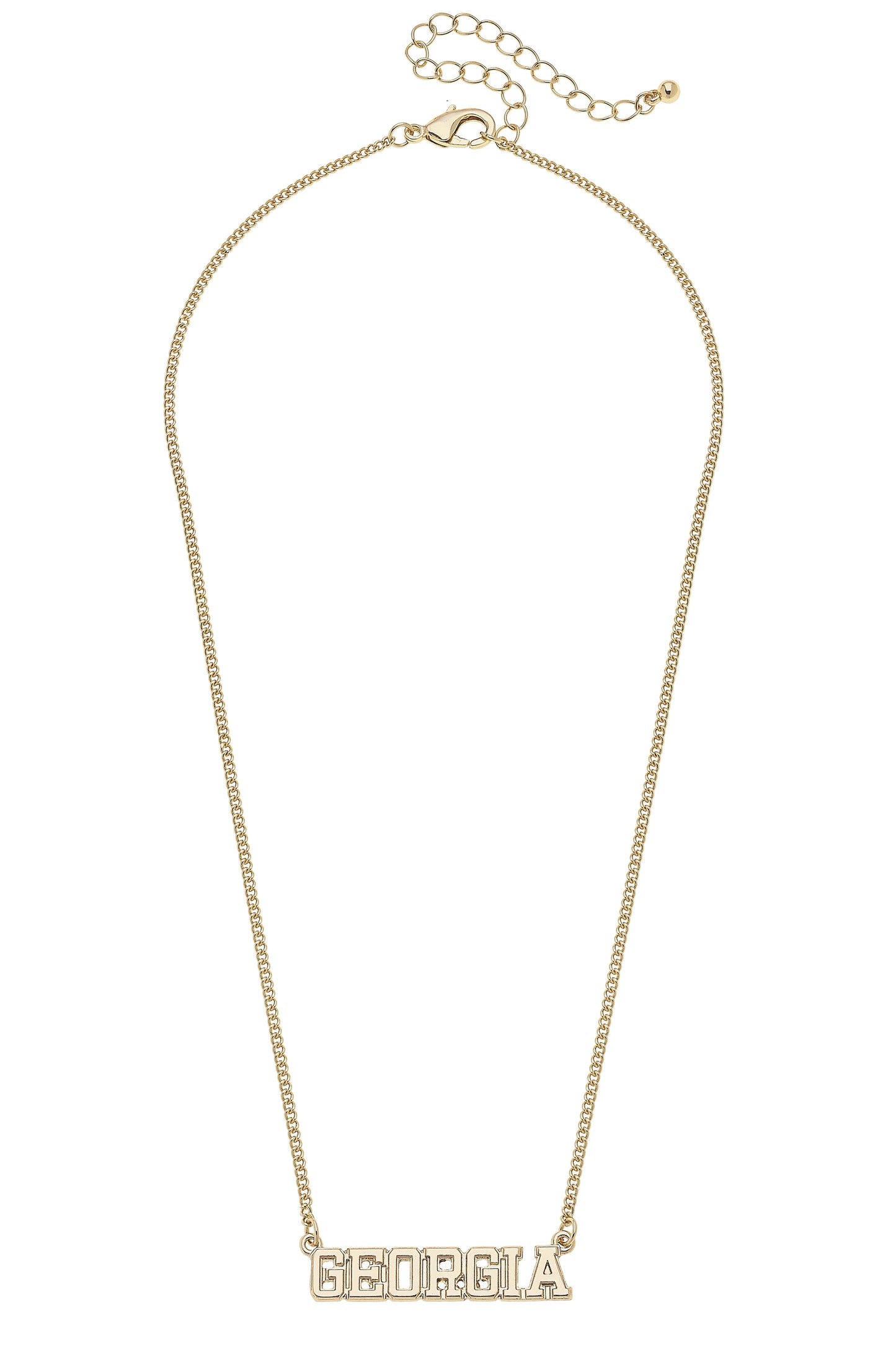 Canvas Varsity Outline Necklace