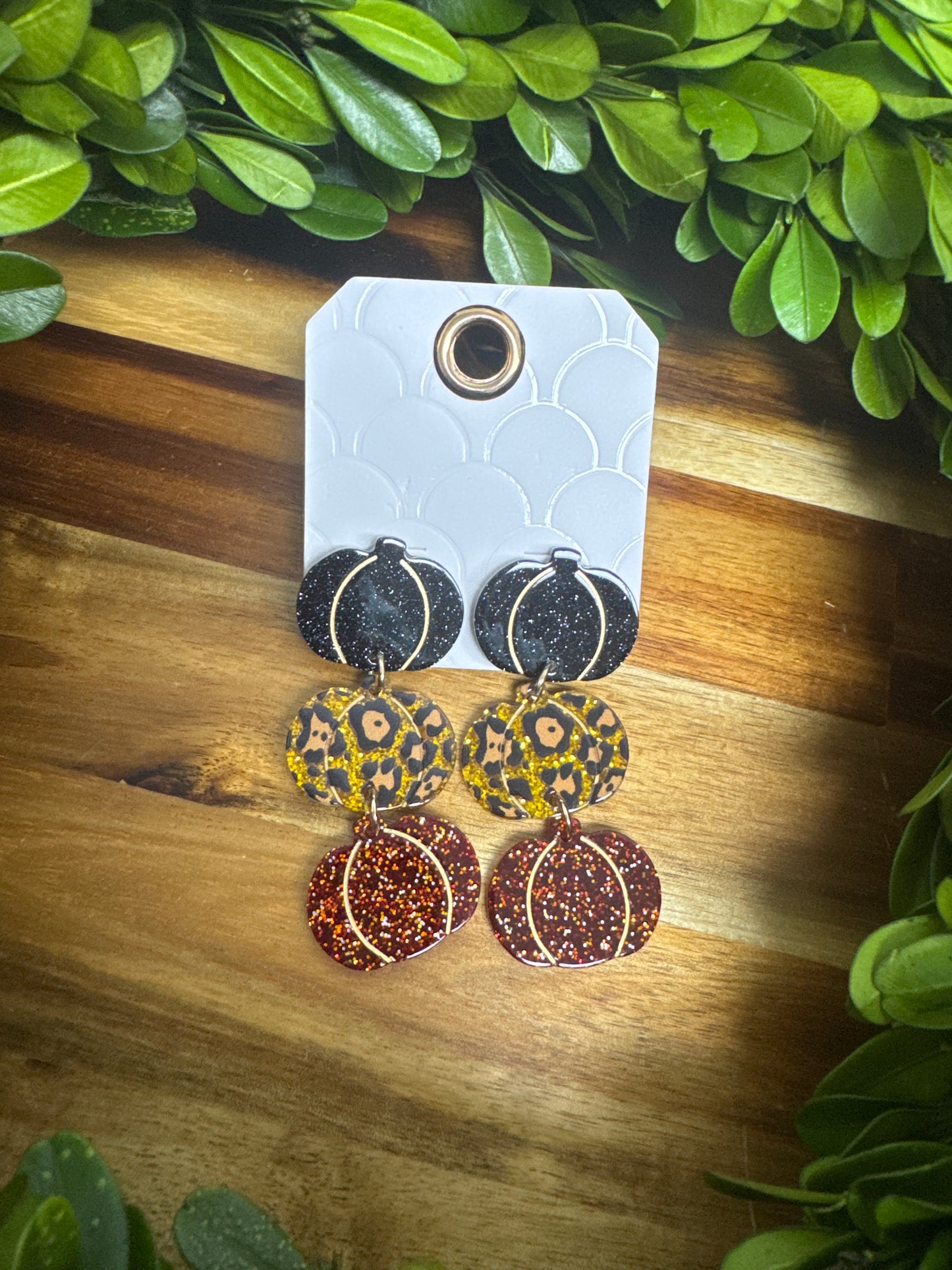 GS Pumpkin Dangle Earrings