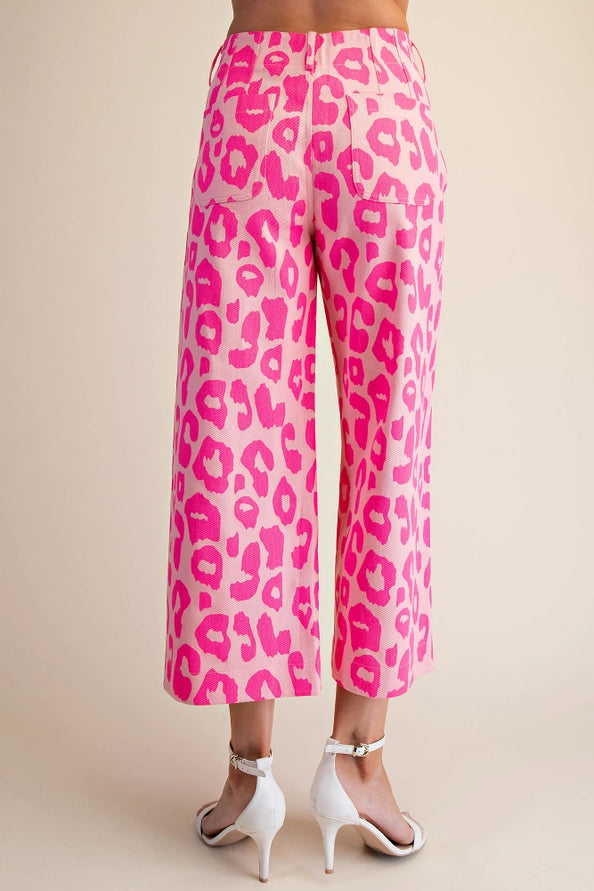 Glam Pink Leopard Pants