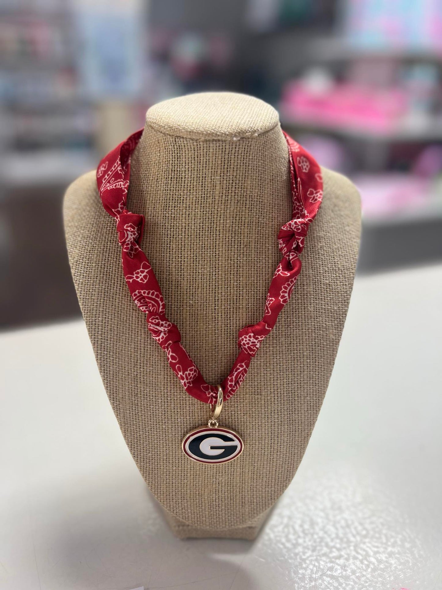 Canvas Gameday Scarf Necklaces