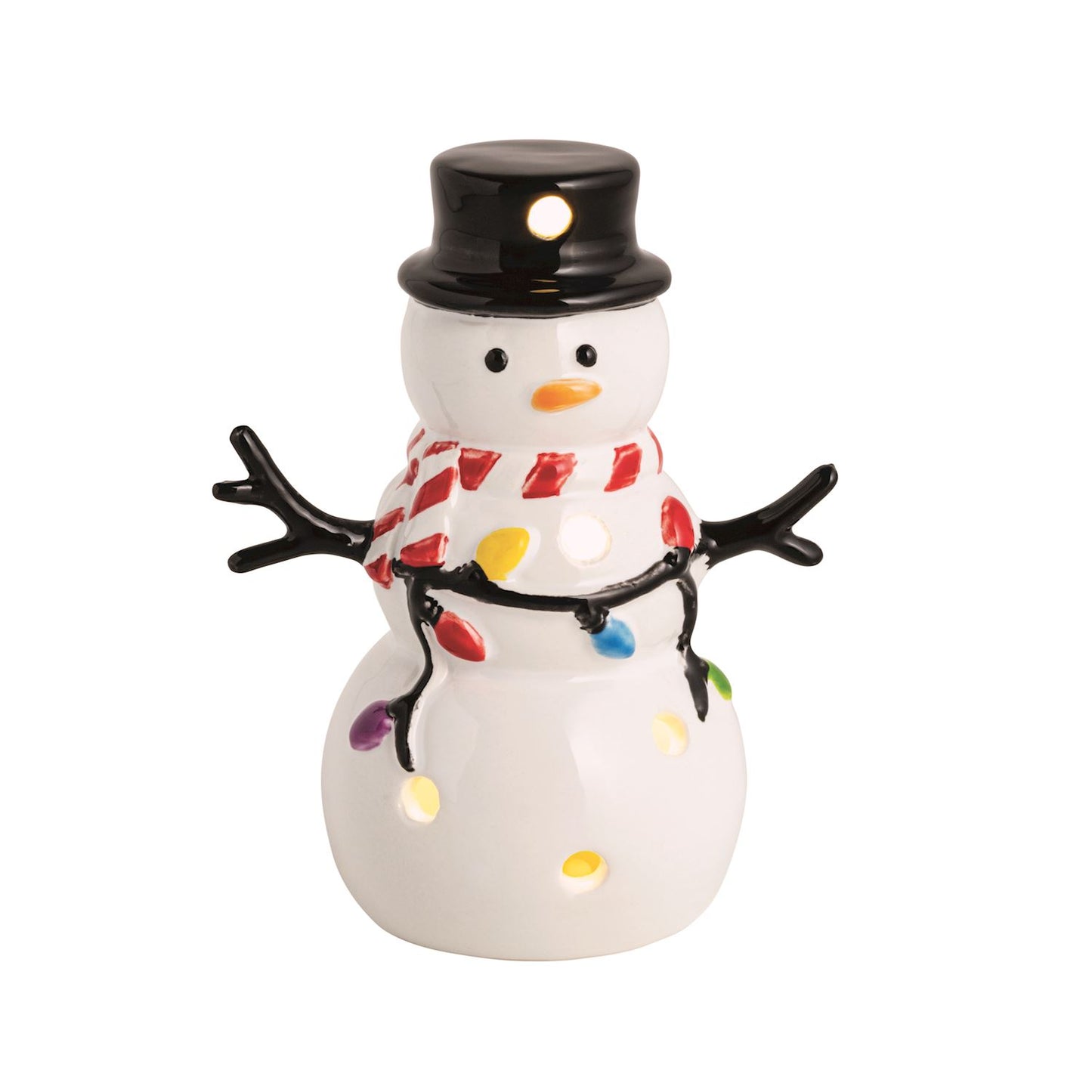 Mudpie Snowman Light-Up Sitter