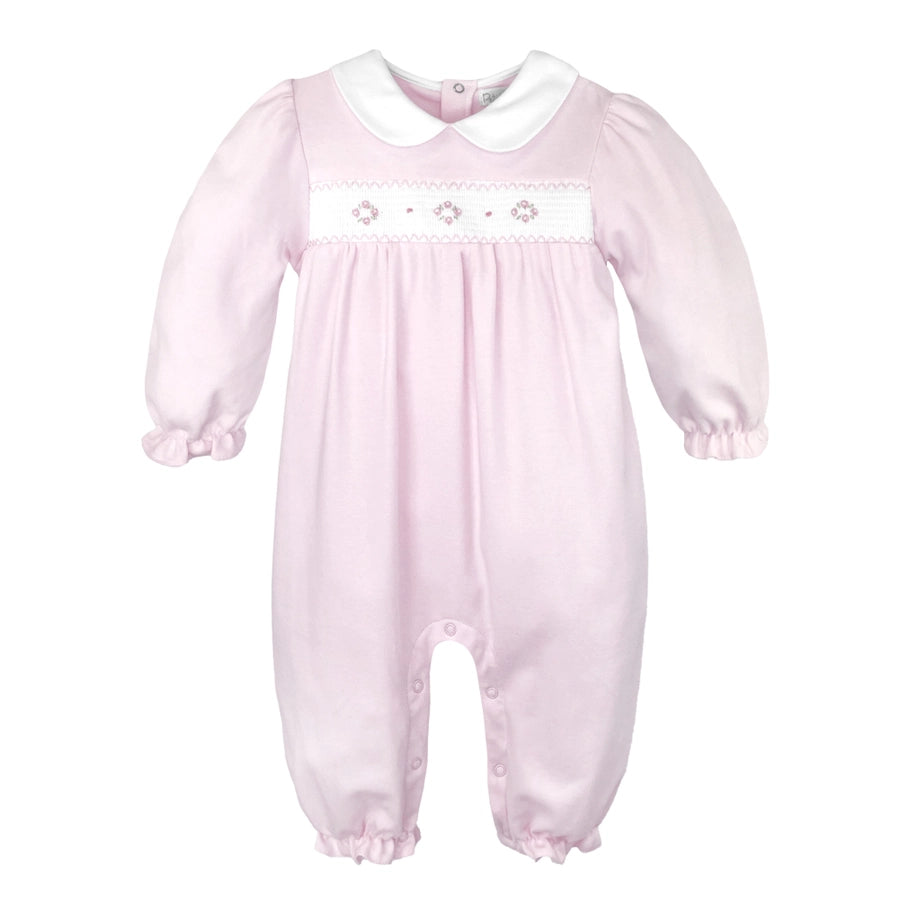 Petit Ami Smocked Flower Knit Longall