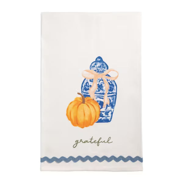 Mudpie Fall Topiary Hand Towel
