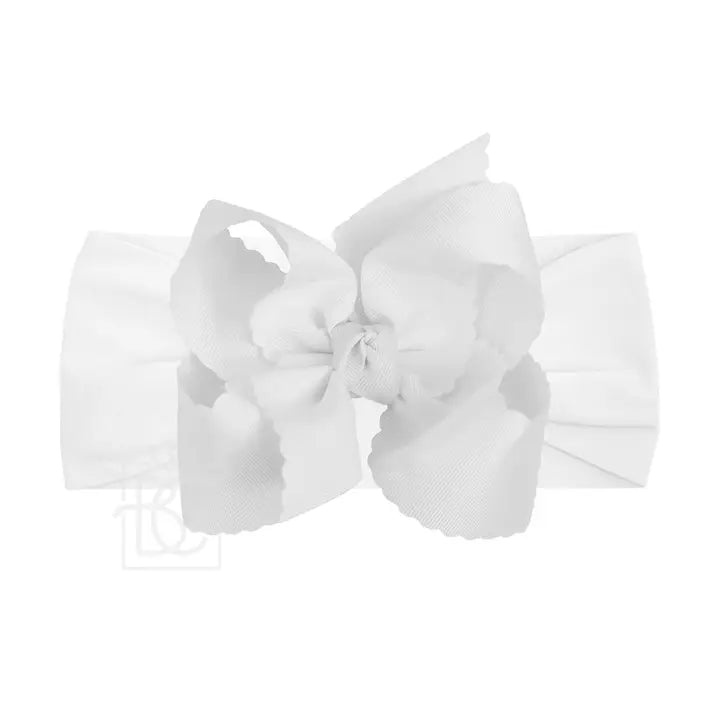 BC Wide Pantyhose Headband W/Scallop 5.5 Bow