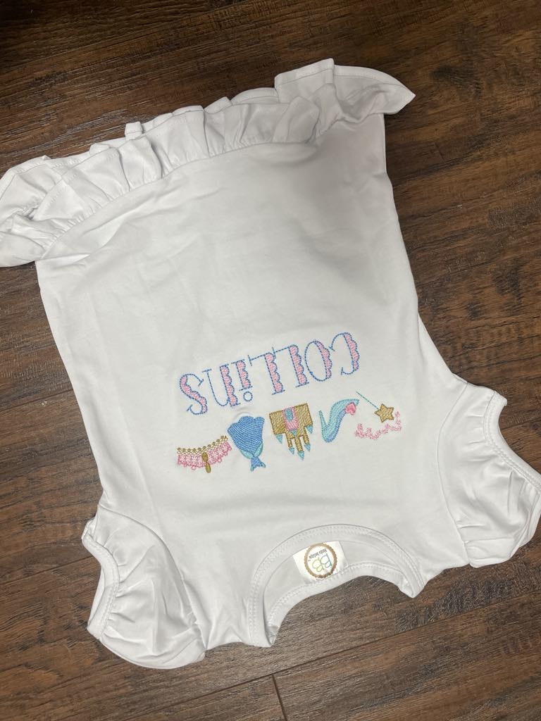 Embroidery Ruffle Tee - Cinderella Line Up