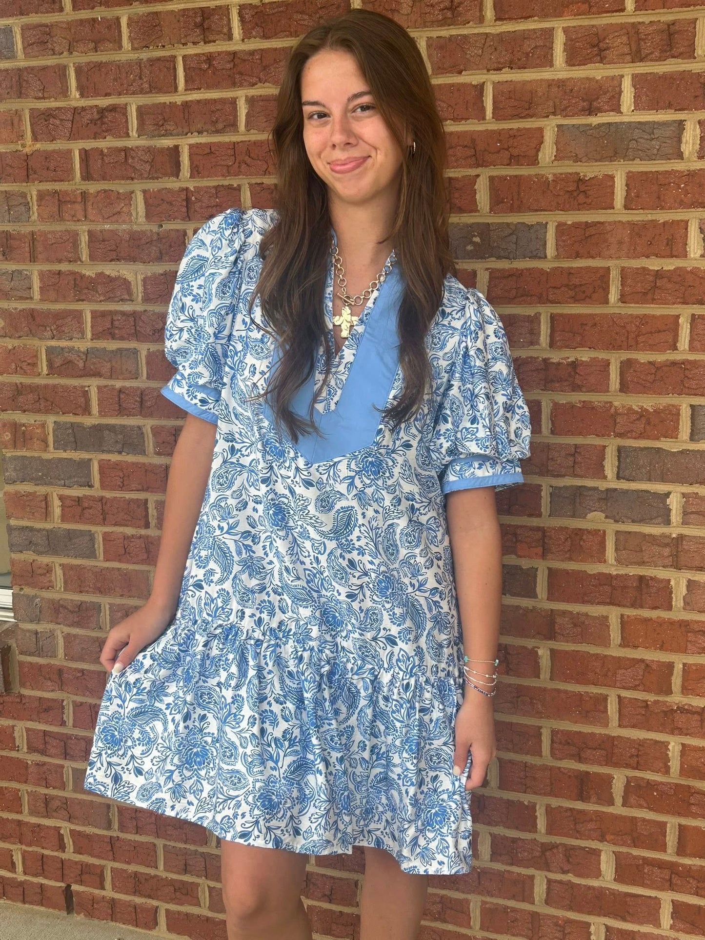 Entro Paisley Caftan Dress