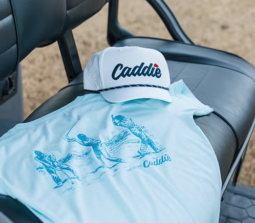 Caddie Performance Rope Hat - White w/ Navy