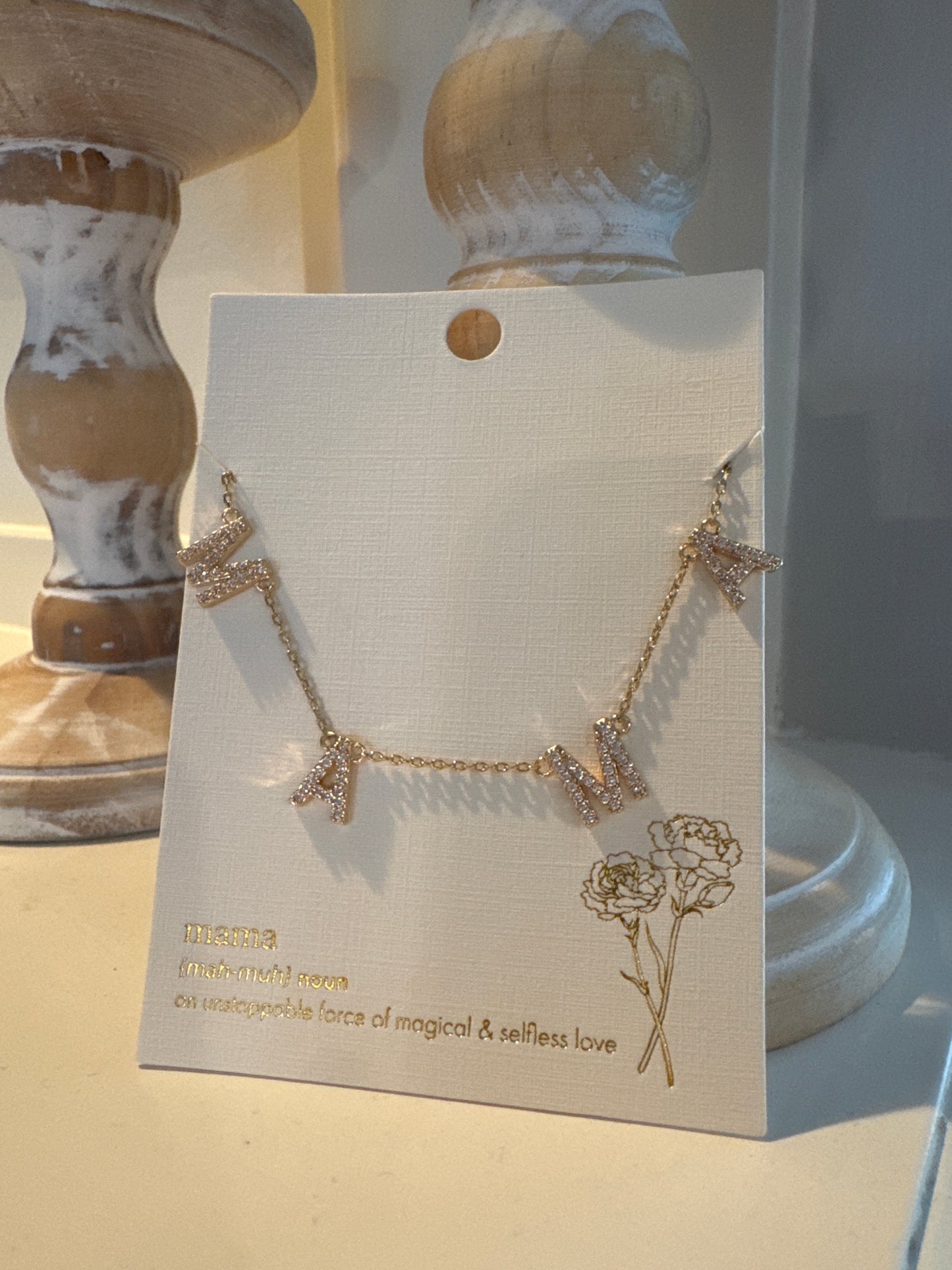 GS Gold M A M A Necklace