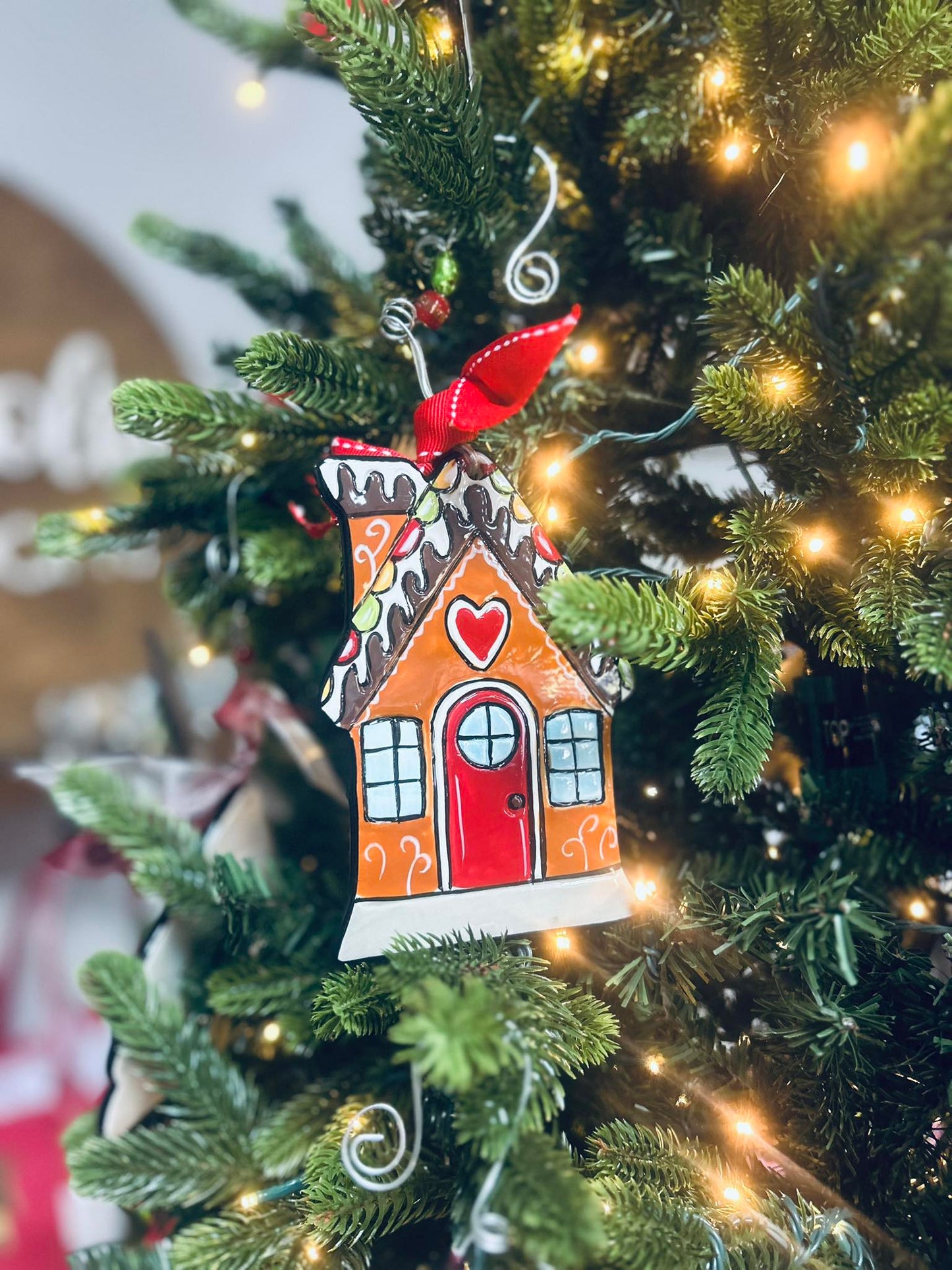Glory Haus Gingerbread House Flat Ornament