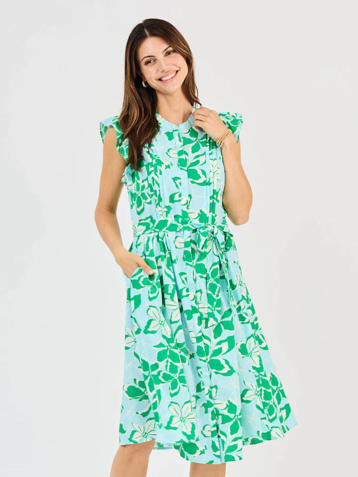 Mary Square Jenn Dress - Tropical Bouquet