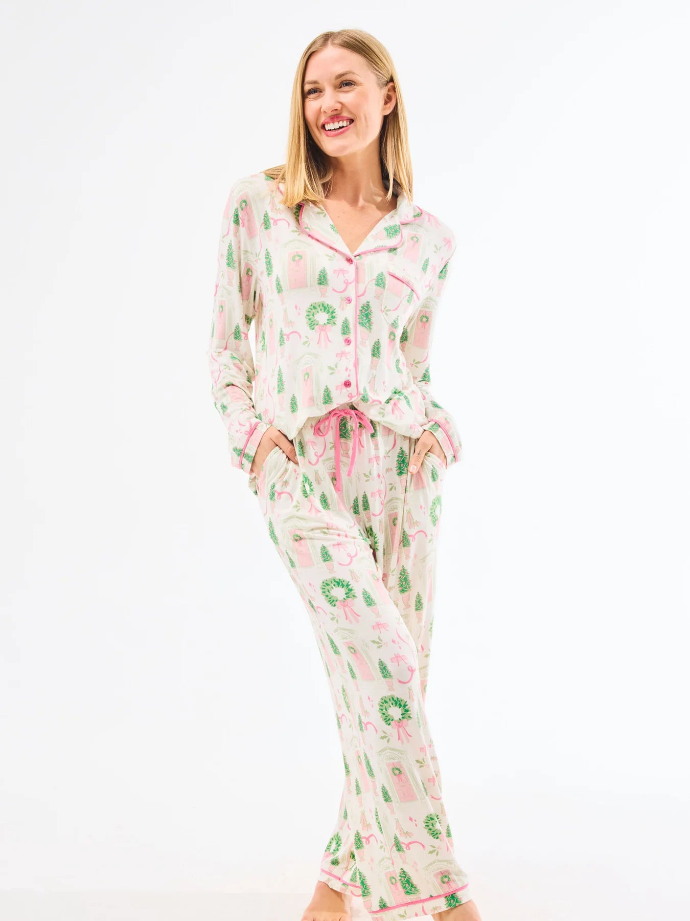 Mary Square Charlotte Pajama Set - Home for Christmas