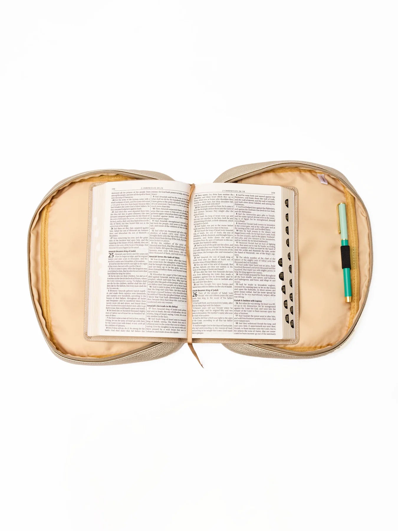 Mary Square Champagne Bible Cover