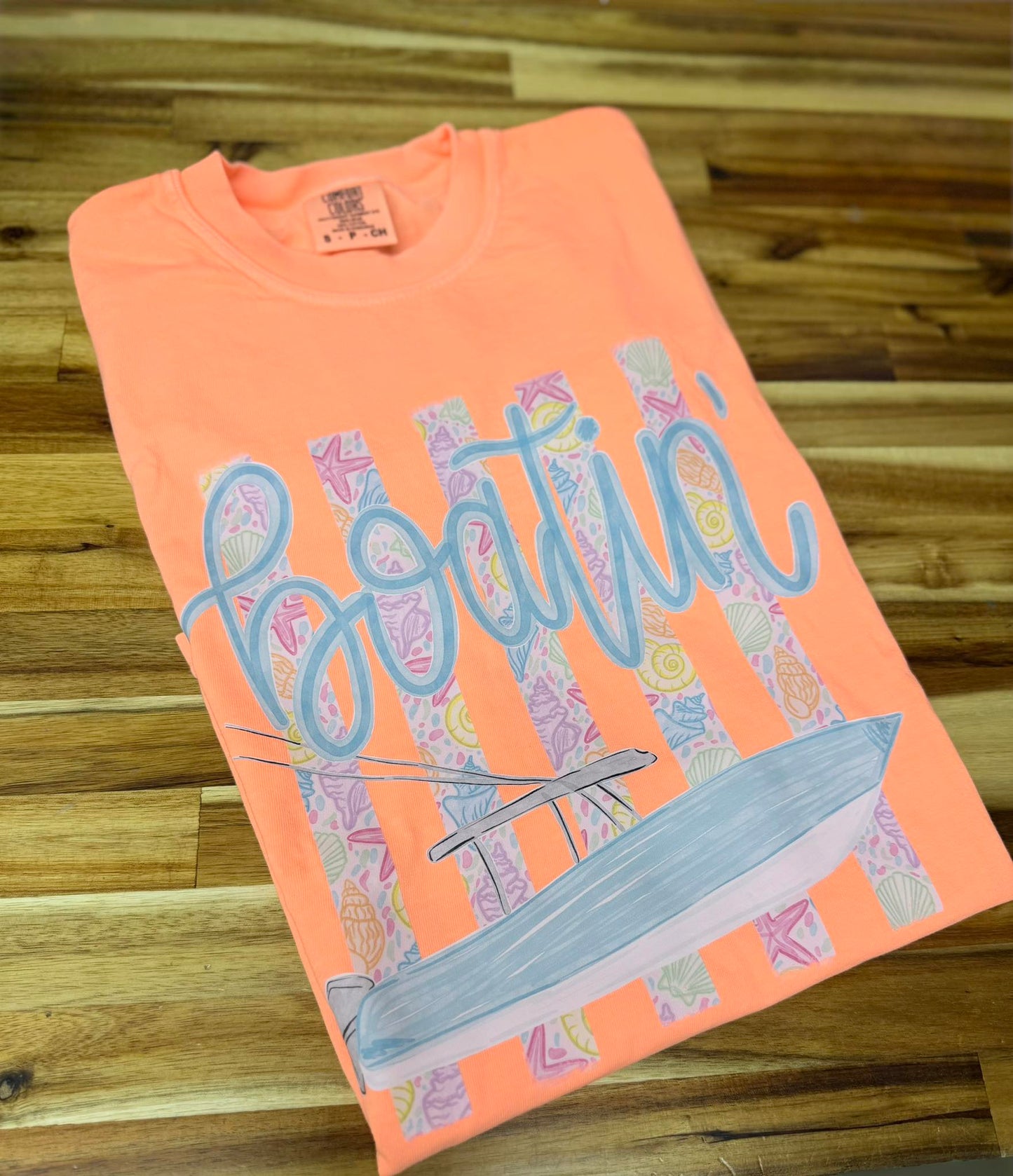 Boatin Tee - Neon Comfort Color