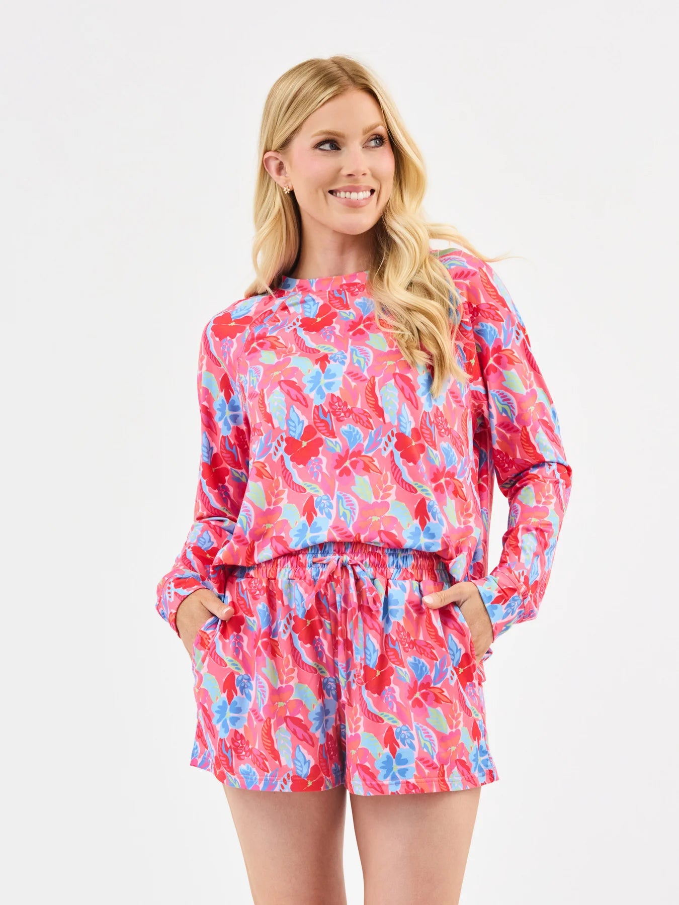 Mary Square Annie Short Set - Fiji Breeze