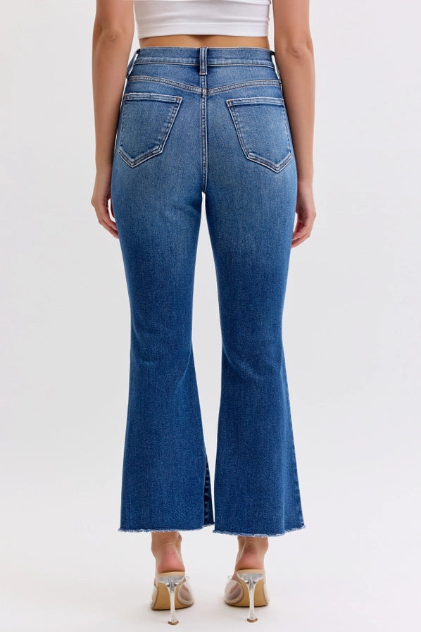Cello High Rise Crop Flare WV37618DK-1