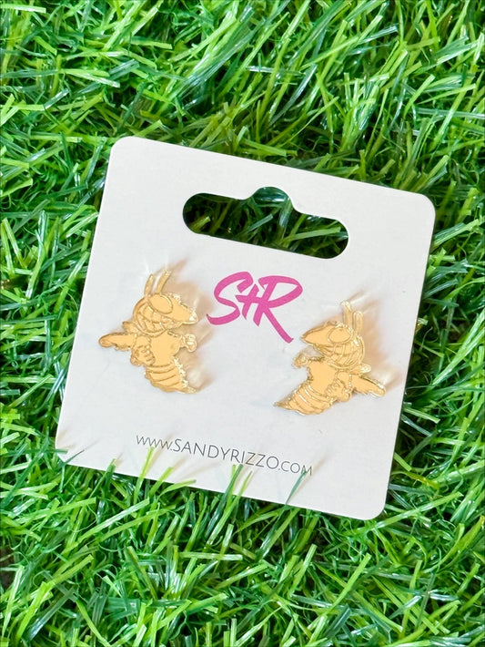 S+R Gold Mirror Yellow Jacket Stud