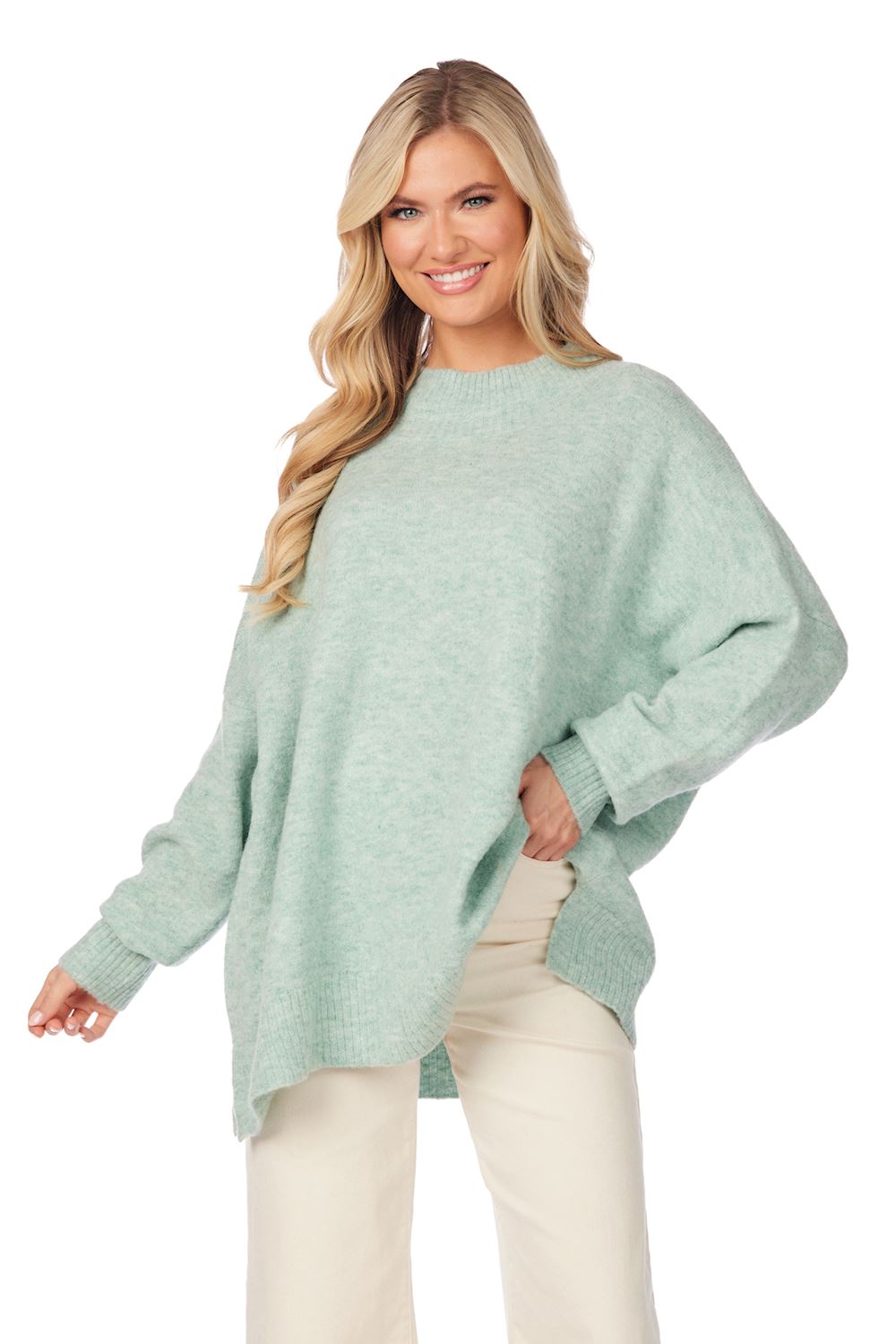Mudpie Monica Crewneck Sweater - One Size