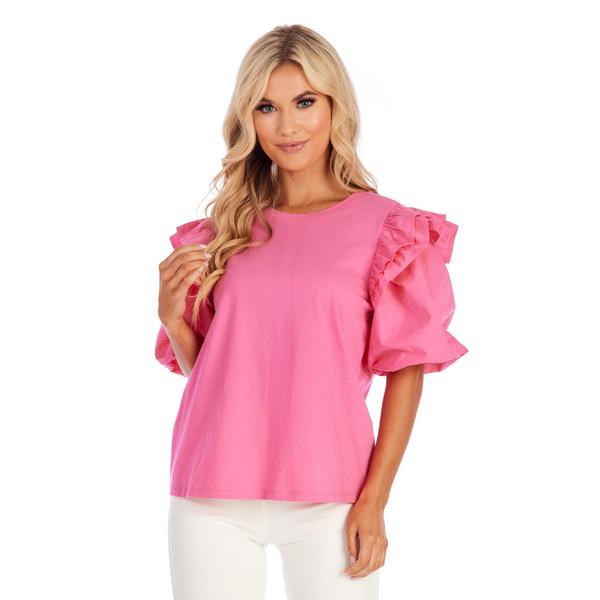 Mudpie Franco Pink Top