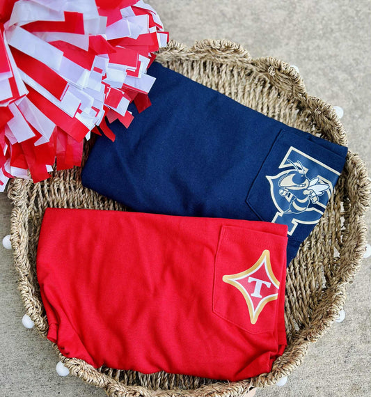 Pocket Tee with School Logo