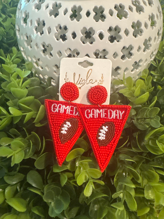 GS Red GameDay Earrings