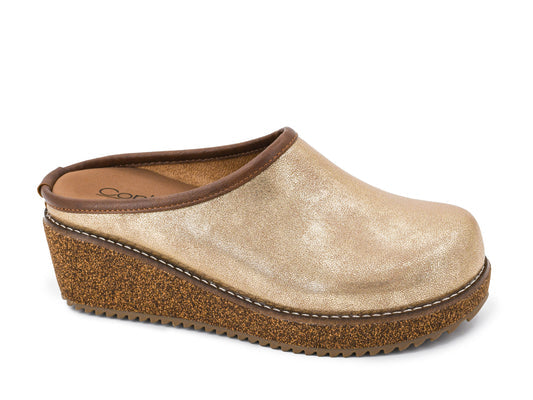 Corkys Better Half Clog - Metallic Gold