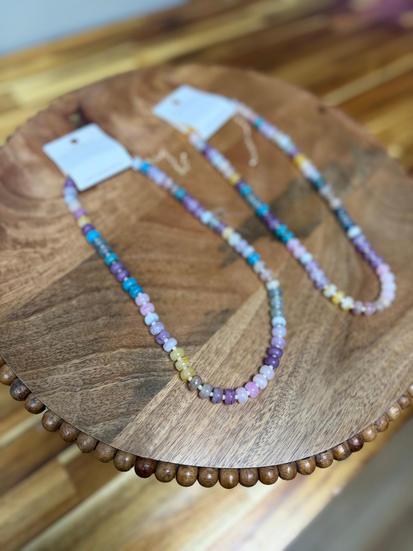 Multi Pastel Beaded Necklace