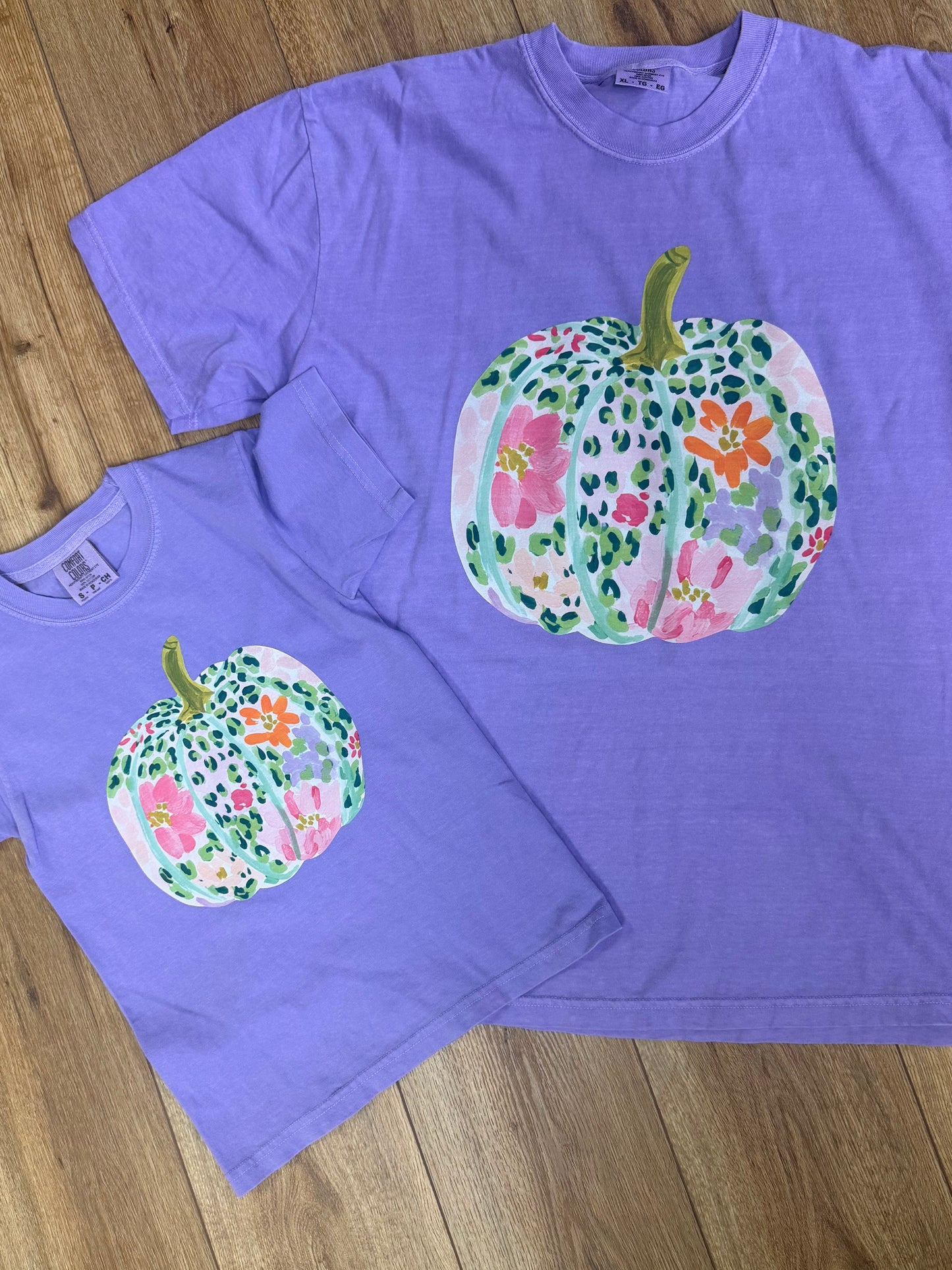 Comfort Color Purple Pumpkin Shirt