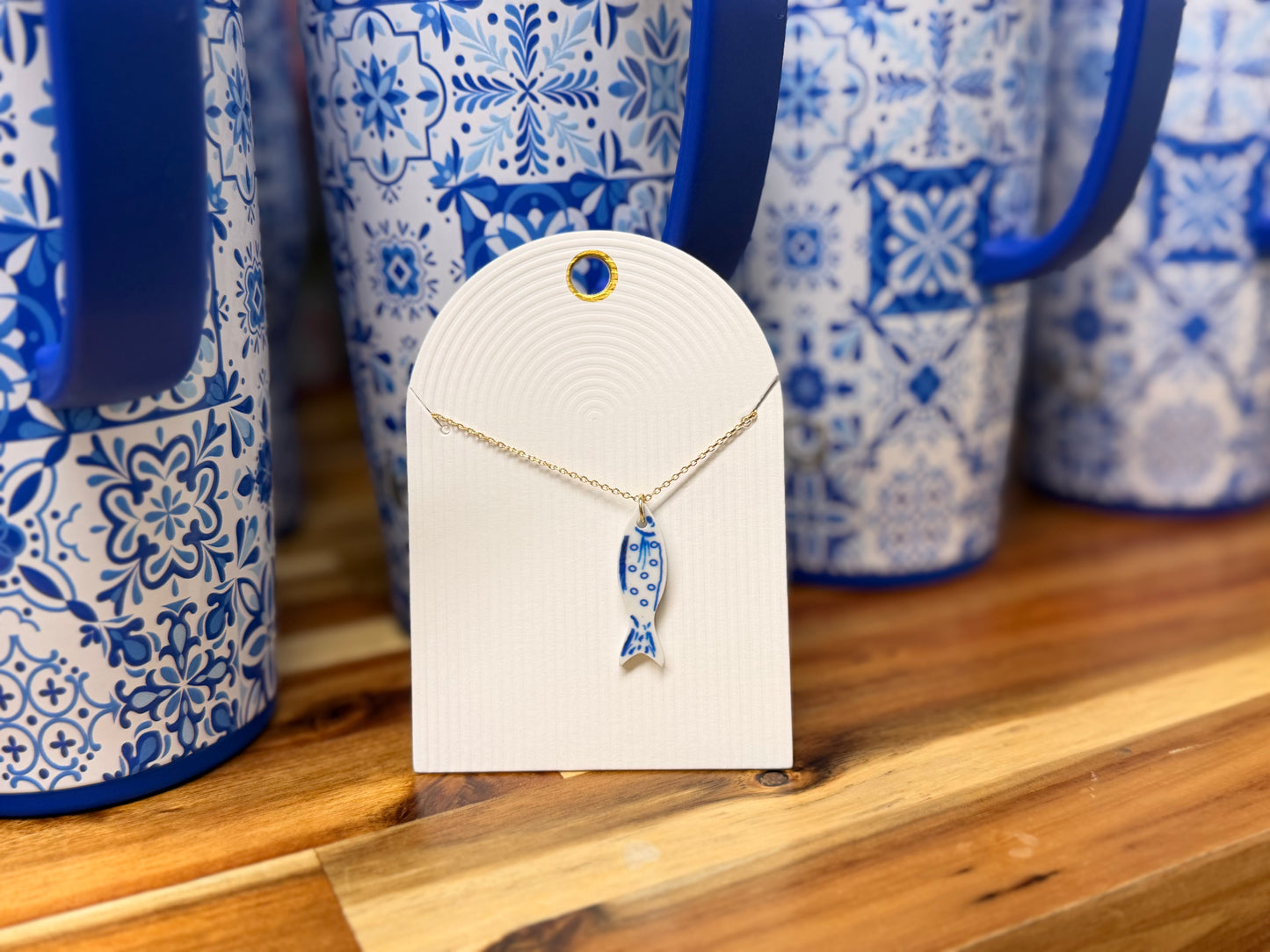 Little Blue Fish Necklace