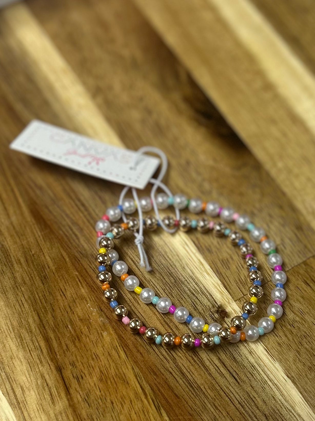 Canvas Luna Pearl Kids Bracelet Set