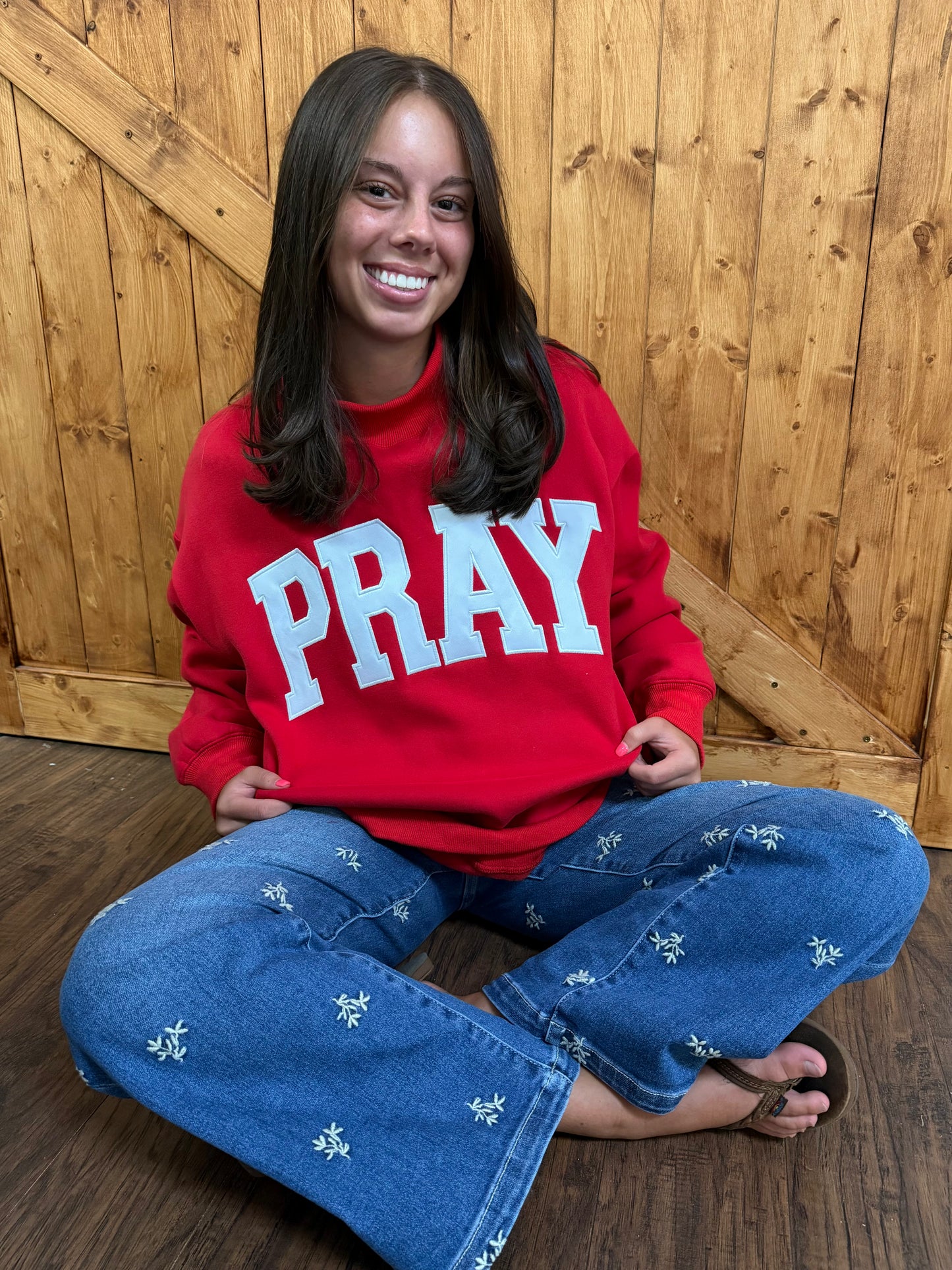 Katydid PRAY Mockneck Sweatshirt