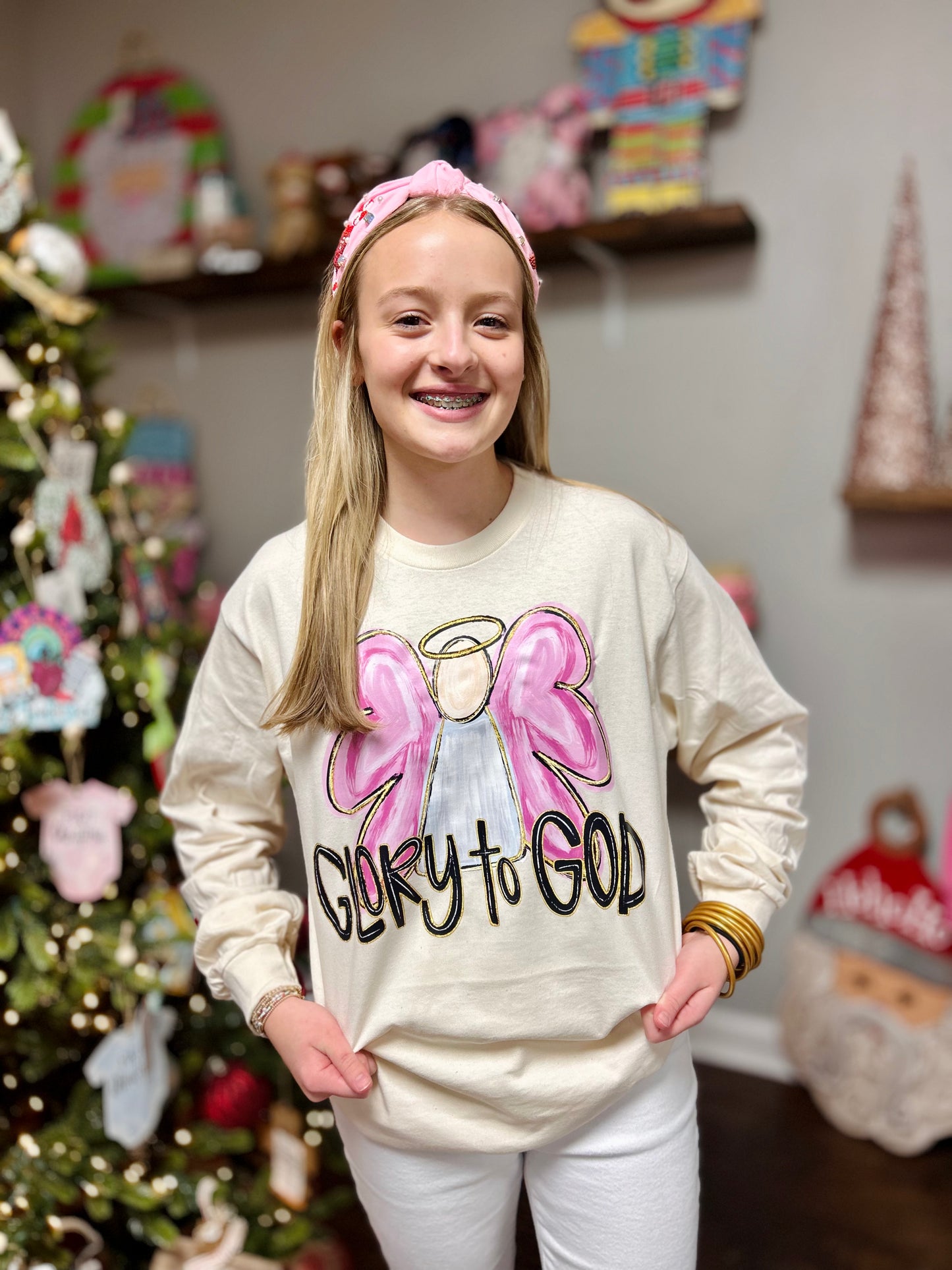 Glory to God Angel Tee