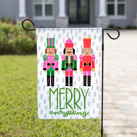 Navy Knot Garden Flags