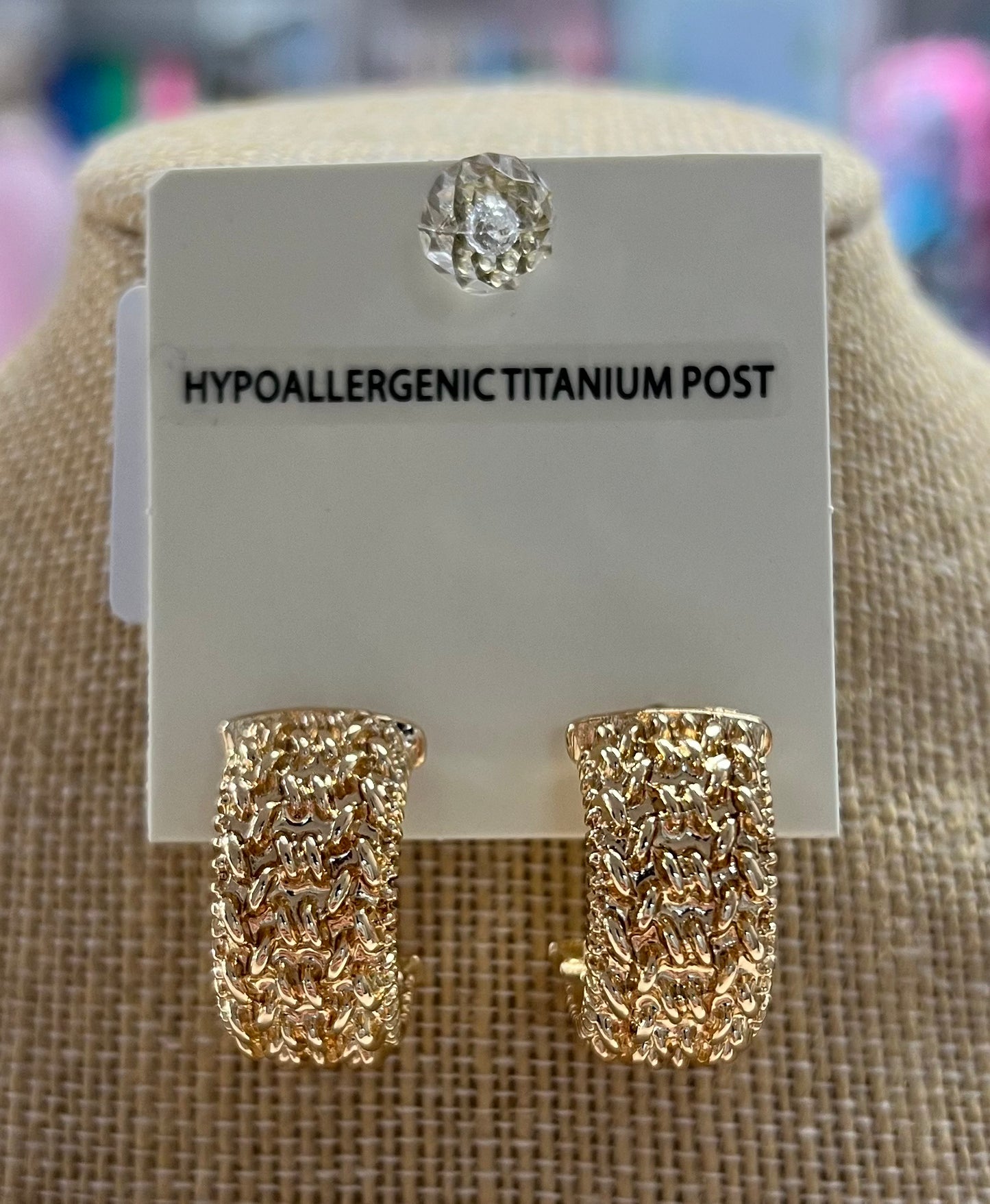 GS Braid Textured Hoops