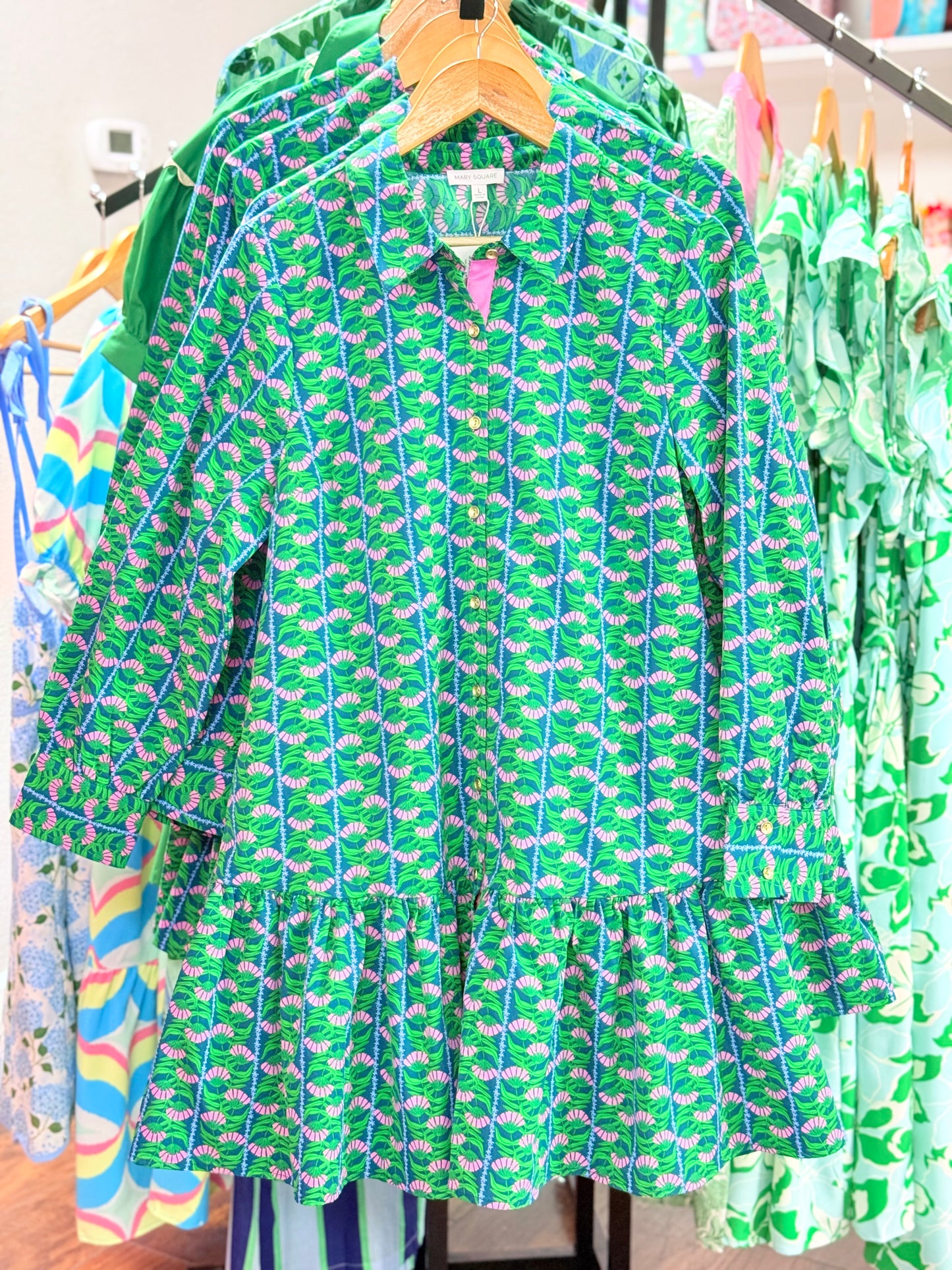 Mary Square Fiona Dress - Honey Vines