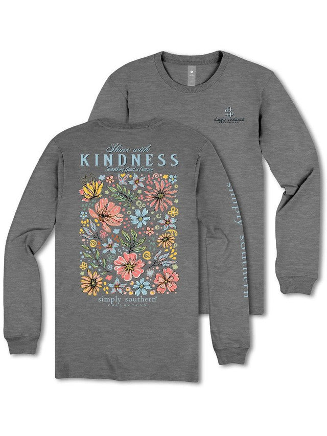 Simply Southern Long Sleeve Tee - Shine with Kindness