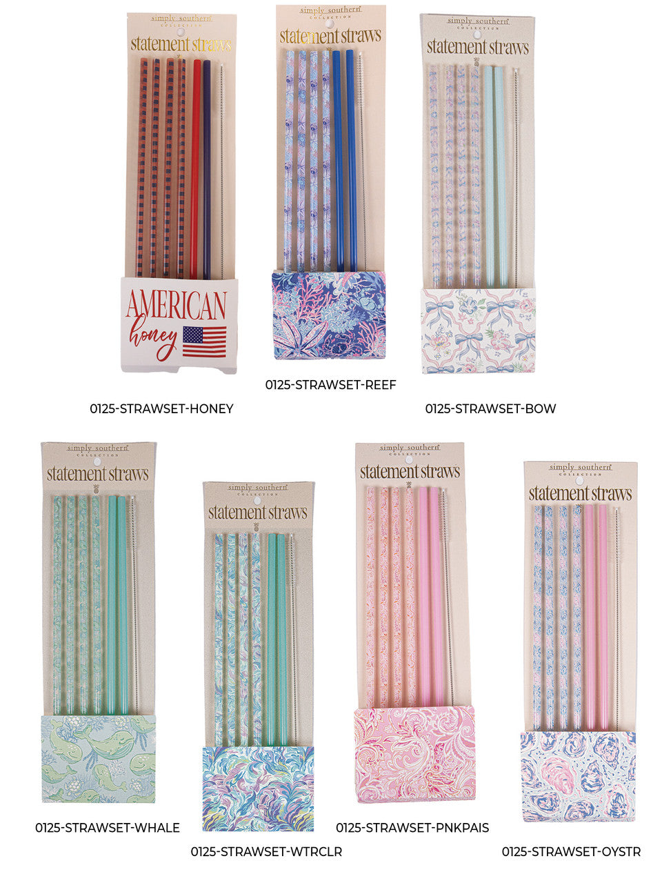 Simply Southern Straw Sets