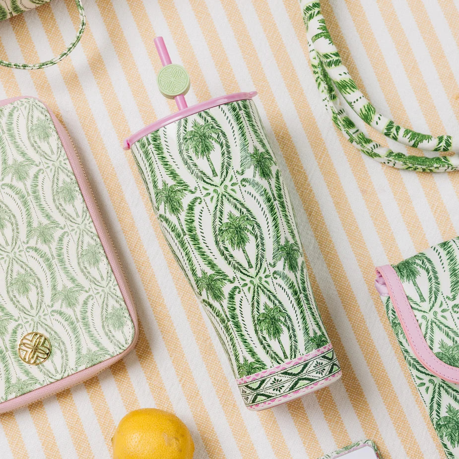 Lilly Pulitzer Tumbler - Textured Palm