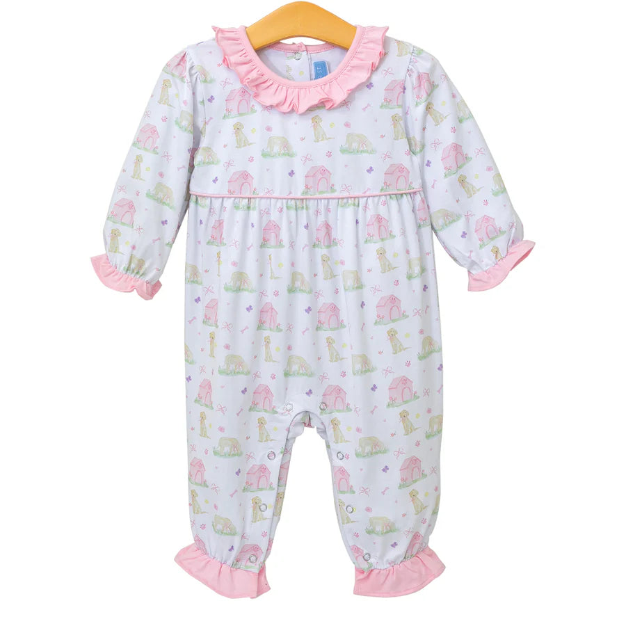 Trotter Street Puppy Pals Ruffle Romper