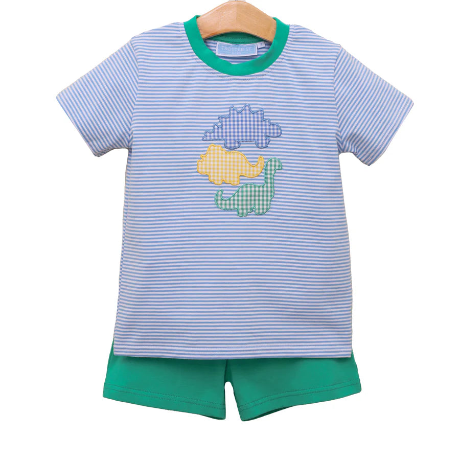 Trotter Street Dinosaur Short Set
