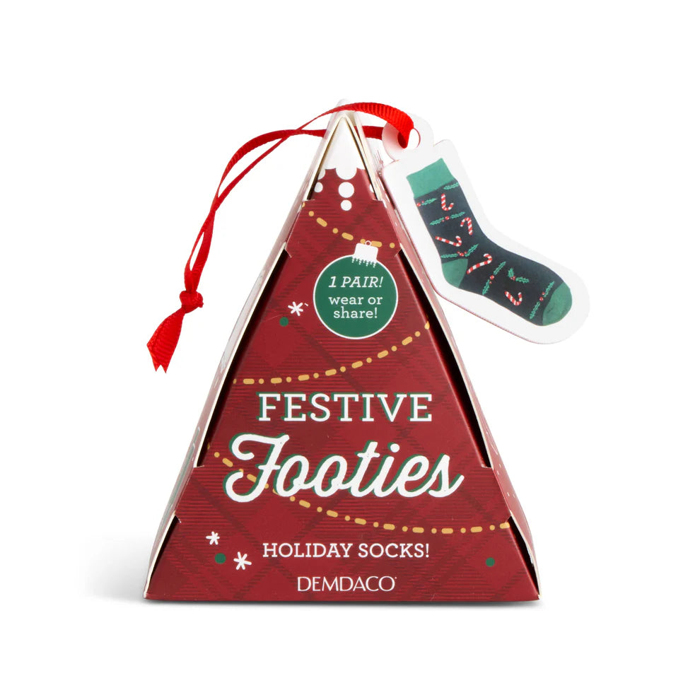 Demdaco Festive Sock Ornaments