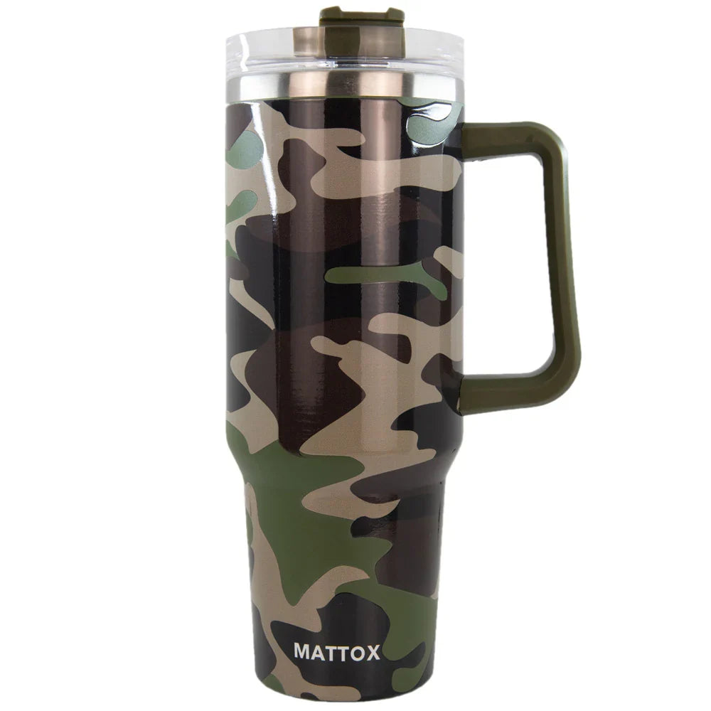 Katydid Green Camo Handle Tumbler