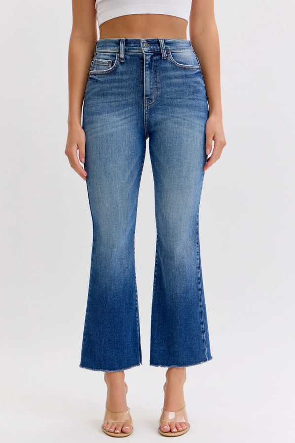 Cello High Rise Crop Flare WV37618DK-1