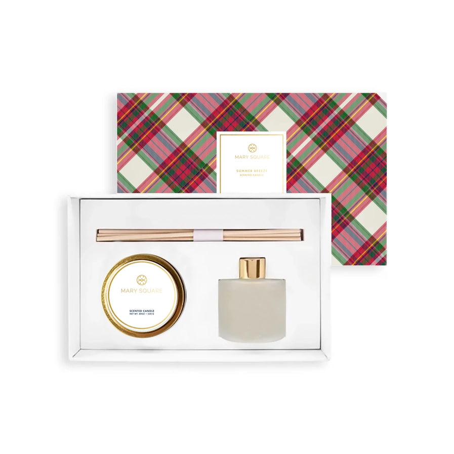 BF Mary Square Diffuser & Tin Candle Boxed Set